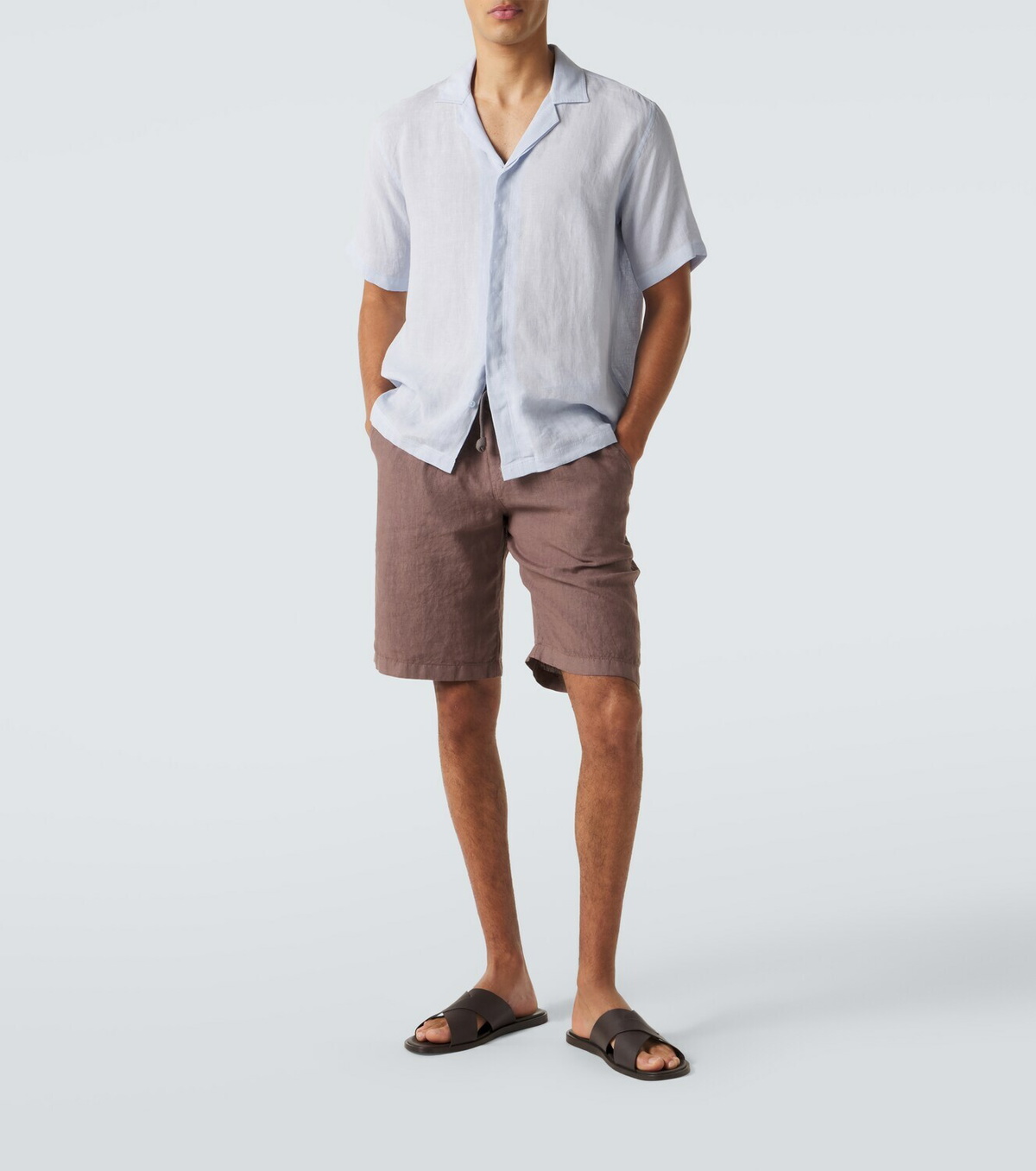 Fedeli Linen Bermuda shorts