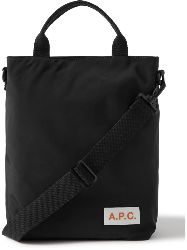 Photo: A.P.C. - Logo-Appliquéd Tech-Canvas Tote Bag