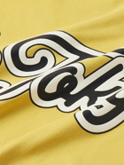 Y-3 - Oversized Logo-Print Cotton-Blend Jersey T-Shirt - Yellow