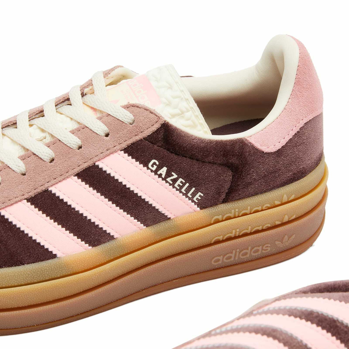 ☆adidas☆ Gazelle Bold W Brown Worm Clay JQ5143 Adidas Women's Gazelle Bold 'Shadow Brown/Glow Pink
