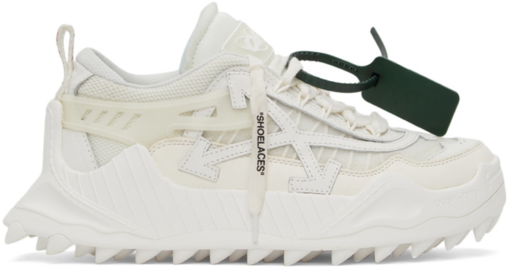 Photo: Off-White White Odys-1000 Sneakers