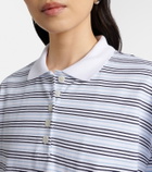 Róhe Striped oversized cotton polo shirt