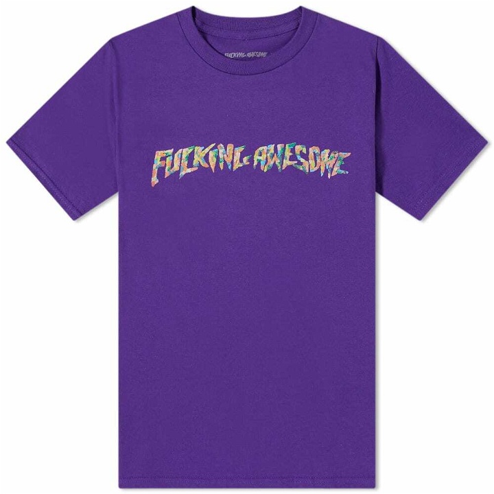 Photo: Fucking Awesome Men's Gum Stamp T-Shirt in Purple