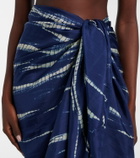 Anna Kosturova Tie-dye silk beach cover-up