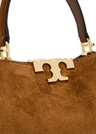 Tory Burch Eleanor Mini T-logo Suede top Handle bag - Caramel