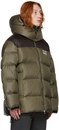 Axel Arigato Khaki & Black Down Bi-Color Nunatuk Puffer Jacket