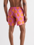 Jacquemus - Mid-Length Straight-Leg Floral-Print Recycled Swim Shorts - Pink