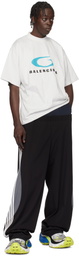 Balenciaga White Loop Sports Icon Medium Fit T-shirt