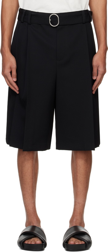 Photo: Jil Sander Black Belted Shorts