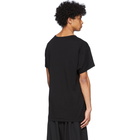 Yohji Yamamoto Black Rouleau Loop Button T-Shirt