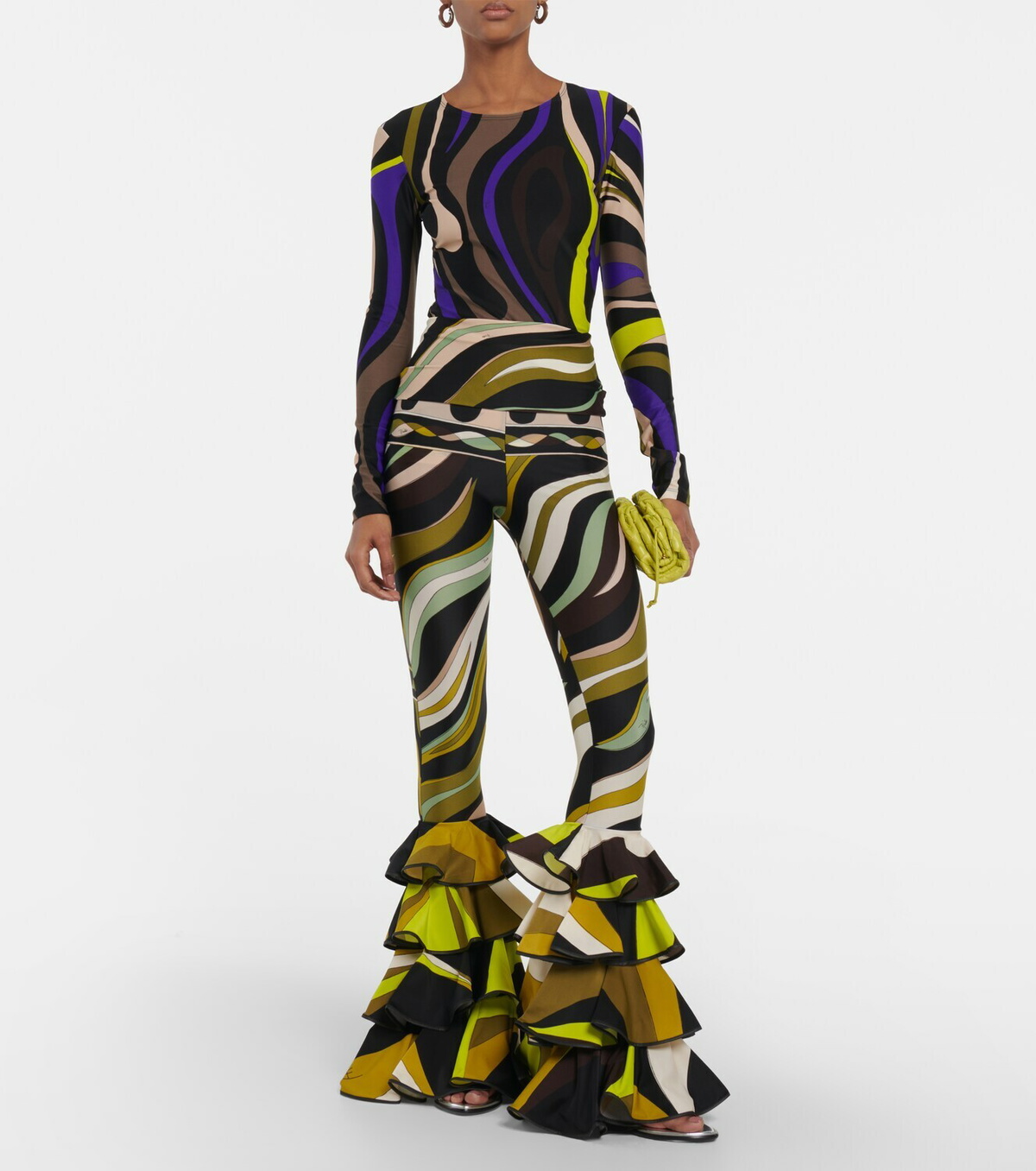 Pucci - Printed tiered jersey pants Emilio Pucci Pucci - Printed tiered jersey pants Emilio Pucci