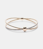 Pomellato Pomellato Together 18kt rose gold bangle with white diamonds
