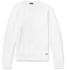 TOM FORD - Fleece-Back Cotton-Jersey Sweatshirt - White