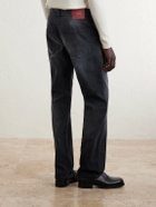 424 - Straight-Leg Cotton-Canvas Trousers - Black
