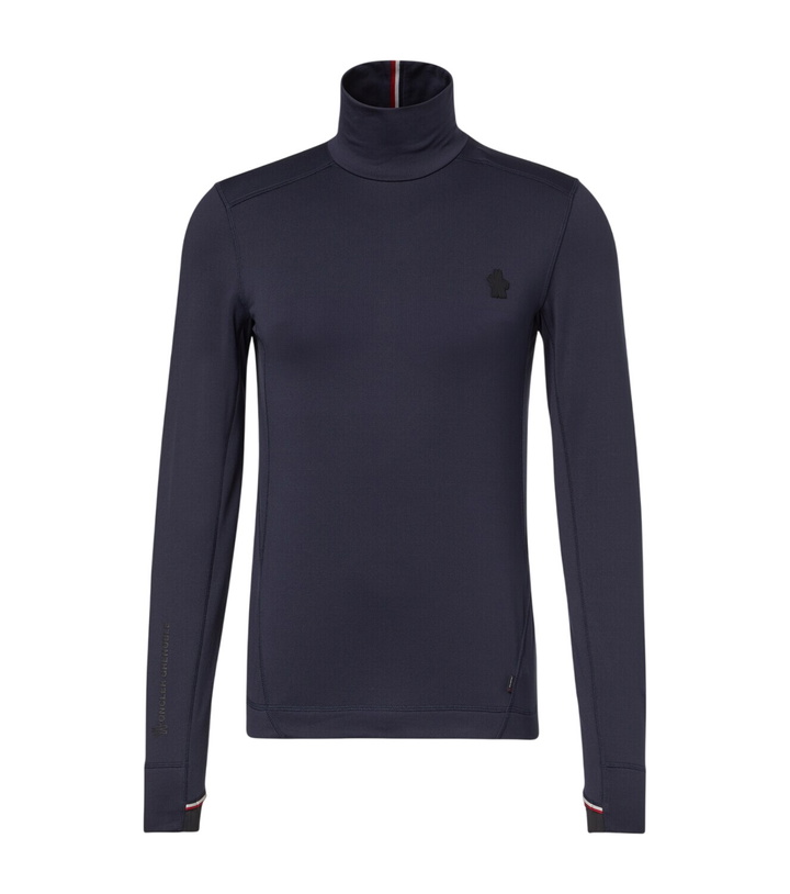 Photo: Moncler Grenoble Logo fleece ski top