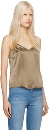 FRAME Brown V-Neck Camisole