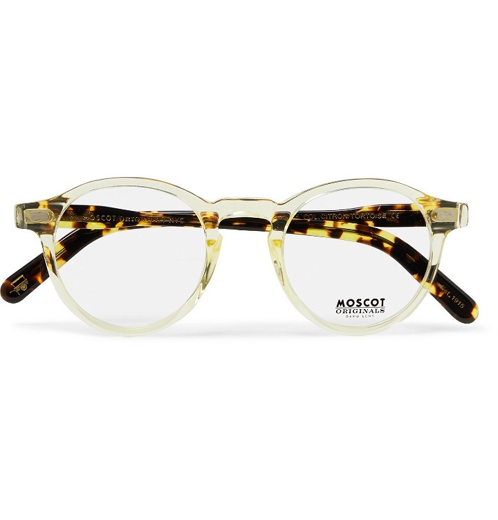 Photo: Moscot - Miltzen Round-Frame Acetate Optical Glasses - Yellow