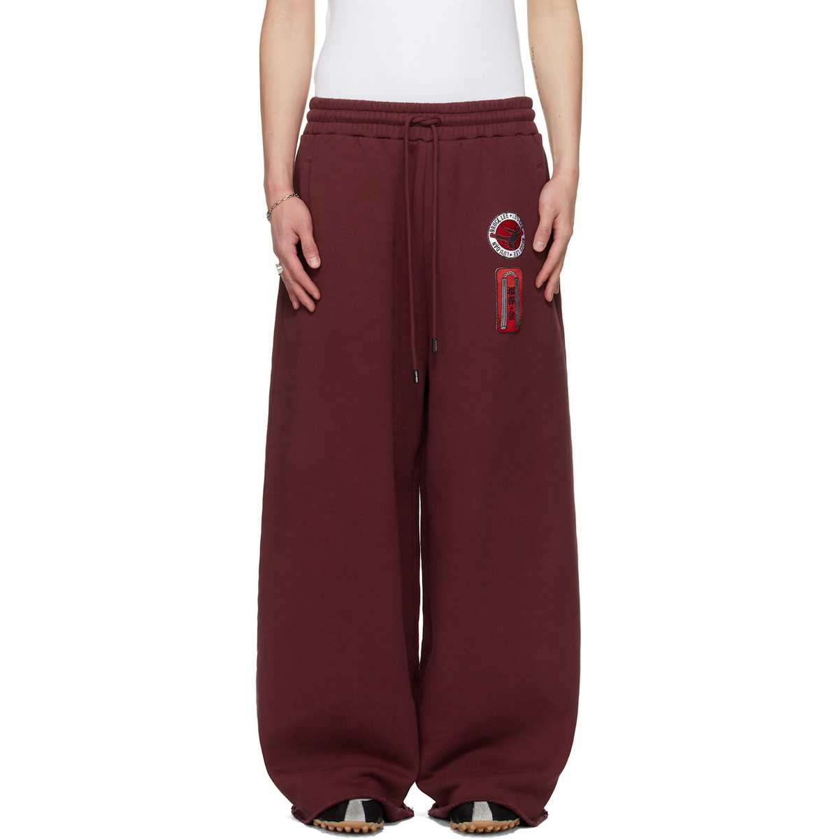 LU'U DAN BRUCE LEE x LỰU ĐẠN Burgundy Gym Sweatpants