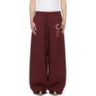 LU'U DAN BRUCE LEE x LỰU ĐẠN Burgundy Gym Sweatpants