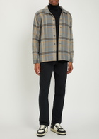 Paige Telford Plaid Flannel Jacket Blue