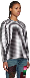 Junya Watanabe Black & White Comme des Garçons Edition Striped Long-Sleeve T-Shirt