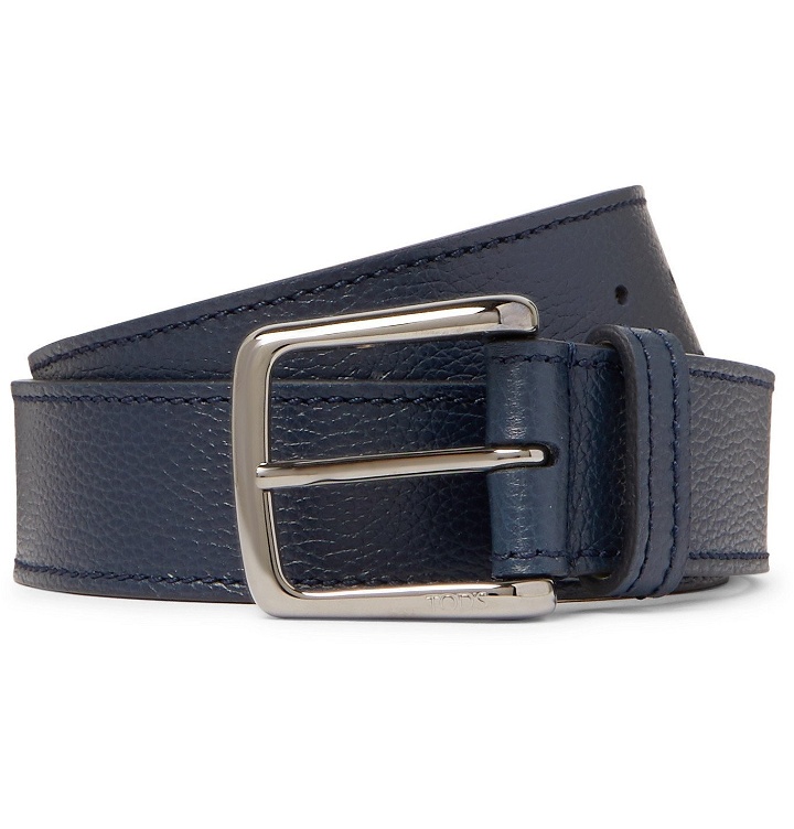 Photo: Tod's - 3.5cm Full-Grain Leather Belt - Blue