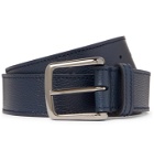 Tod's - 3.5cm Full-Grain Leather Belt - Blue