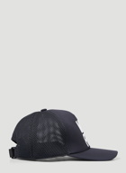 Mesh Panel Baseball Cap in Black