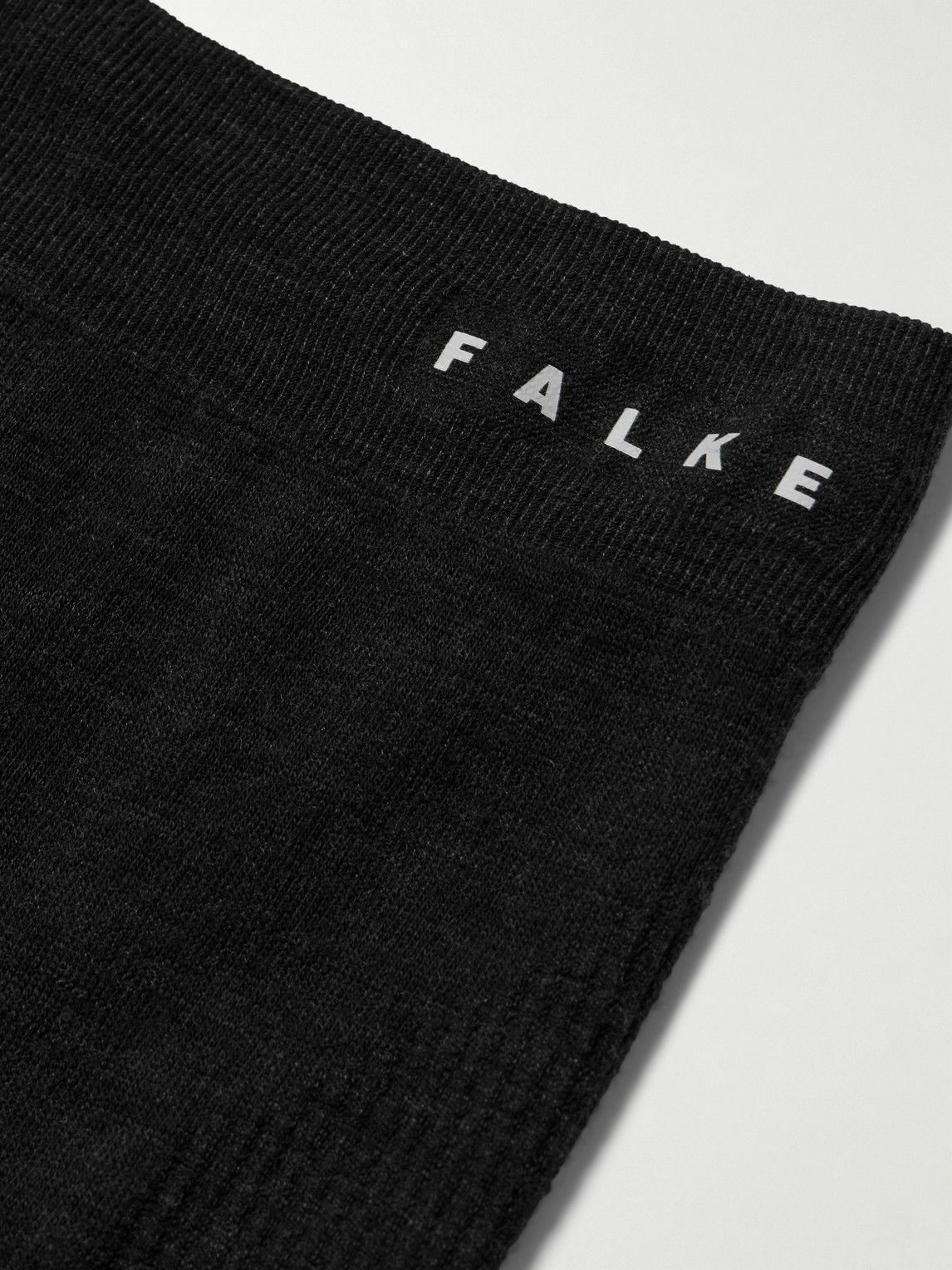 Falke - Printed Virgin Wool-Blend Ski Tights - Black