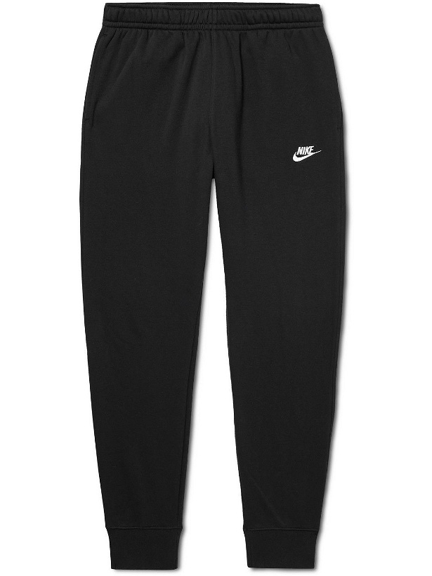 Photo: Nike - NSW Tapered Cotton-Blend Jersey Sweatpants - Black