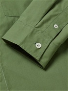 A.P.C. - Richie Slim-Fit Button-Down Collar Cotton-Poplin Shirt - Green