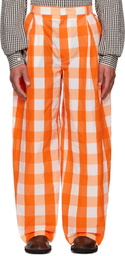 Walter Van Beirendonck Orange Sun Trousers