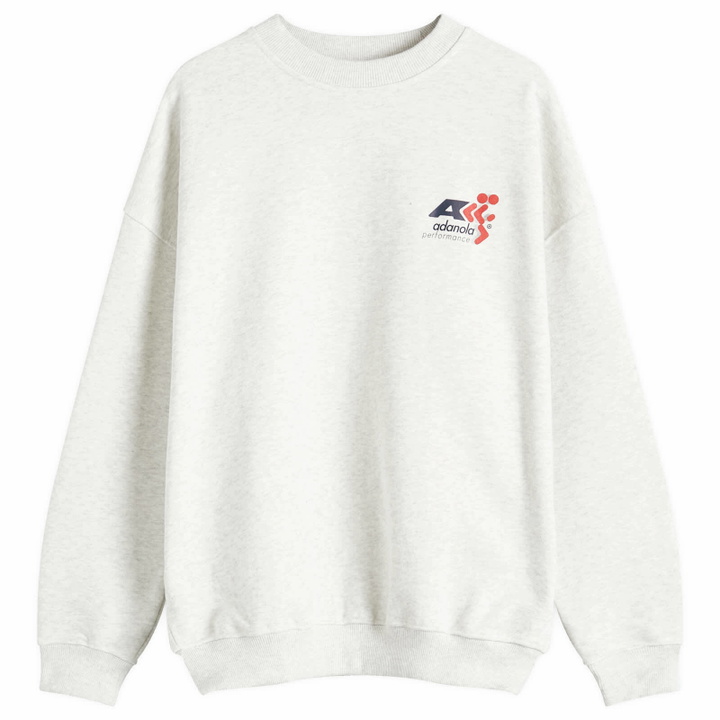 Photo: Adanola Women's Vintage Sports Oversized Sweatshirt in Light Grey
