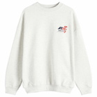 Adanola Women's Vintage Sports Oversized Sweatshirt in Light Grey