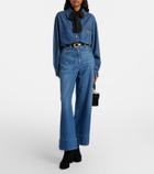 Valentino Garavani Fawcette VLogo suede ankle bots