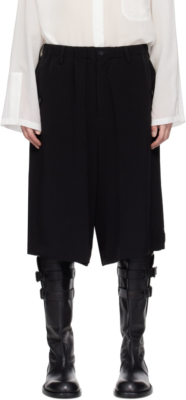 Photo: YOHJI YAMAMOTO Black Tab Half Shorts