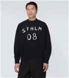 Acne Studios Embroidered cotton jersey sweatshirt