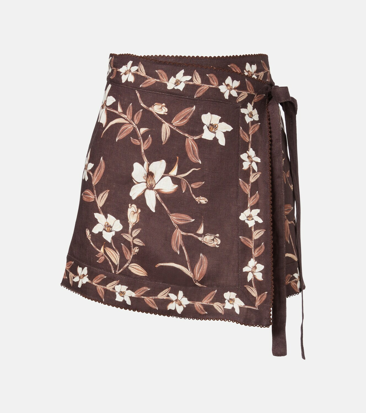 Agua by Agua Bendita Luna floral linen beach cover-up
