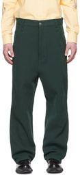 AMI Alexandre Mattiussi Green Alex Trousers