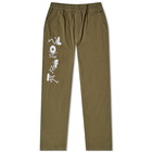 Lo-Fi Men's Performing Arts Herringbone Pant in Army