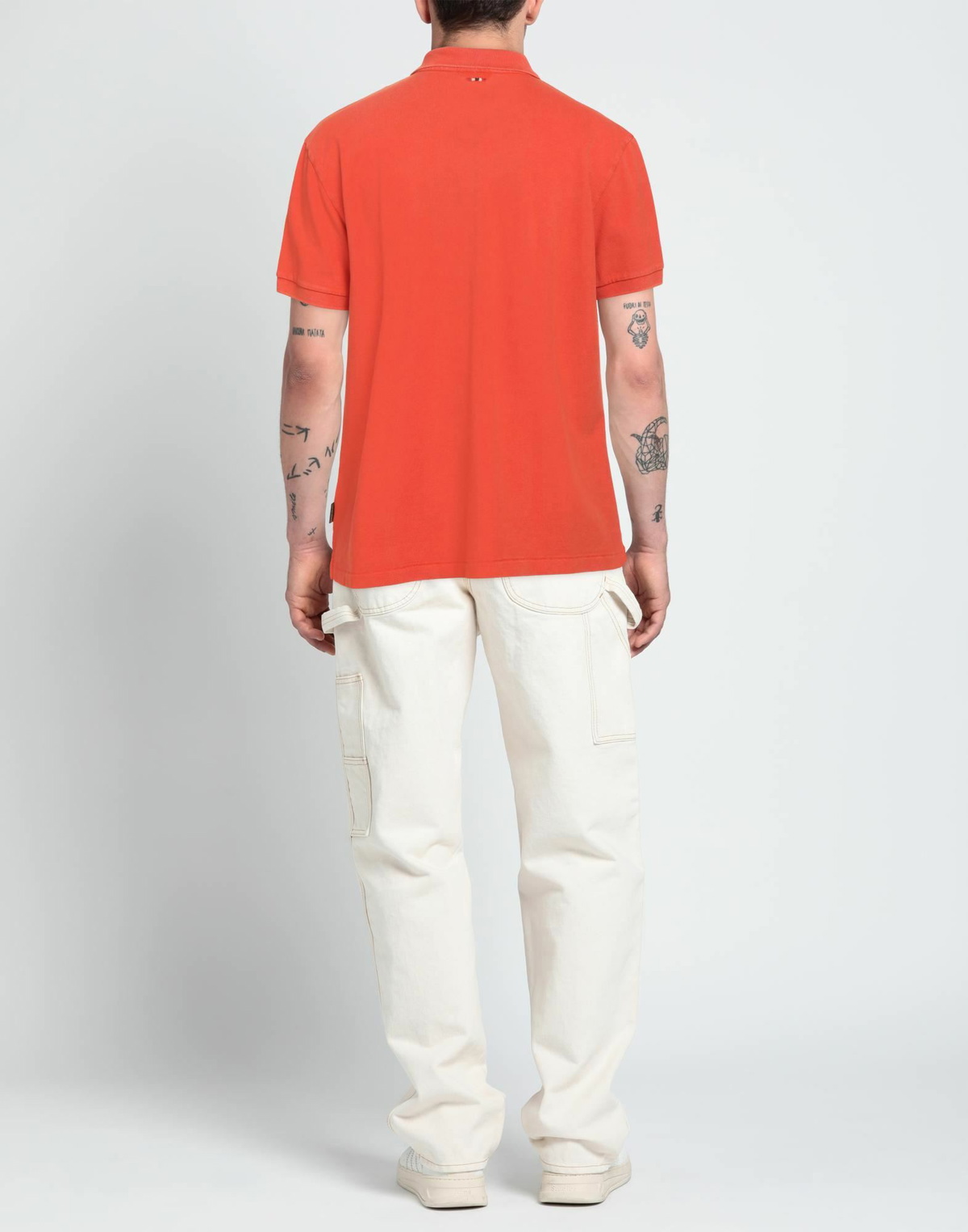 Napapijri Mens Polo shirt in Orange