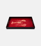 Les-Ottomans Lobster lacquered wooden tray