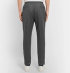 Officine Generale - Drawstring Puppytooth Wool-Flannel Trousers - Men - Gray