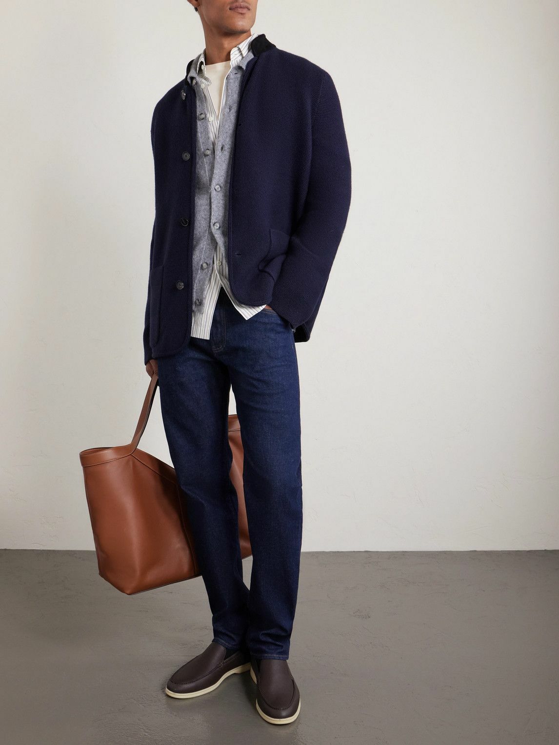 Loro Piana - Mazzorbo Silk and Cotton-Blend Jersey T-Shirt - Neutrals