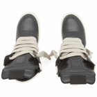 Rick Owens Men's Wide Lace Geobasket Sneakers in Black