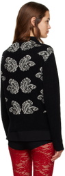 Puppets and Puppets Black & White Paisley Sweater