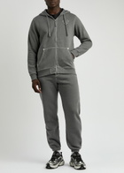 True Religion Big T Hooded Cotton-blend Sweatshirt Grey