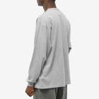 WTAPS Men's Long Sleeve Design 01 T-Shirt in Ash Grey