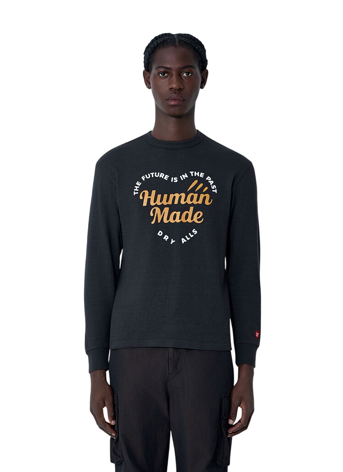 Human Made Men's thermal l/s t-shirt in Black Human Made