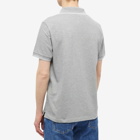 Stone Island Men's Patch Polo Shirt in Grey Marl